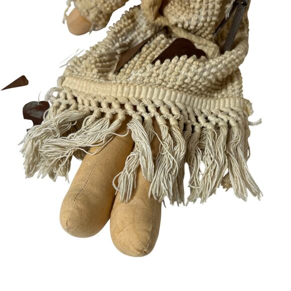 Handcrafted Primitive Angel Doll with Twigs Wings Rustic Home Decor - Picture 6 of 10